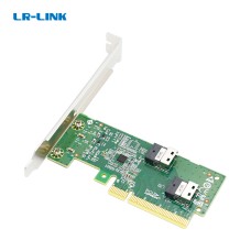 Адаптер для SSD/ PCIe x8 to Two SlimSAS SFF-8654 4i Adapter