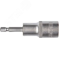 Бита с торцовой головкой, удлиненная, Cr-V, хвостовик E 1/4'', 17мм