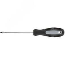 Отвертка ''Мастер'', CrV сталь, прорезиненная ручка 4х100 мм SL