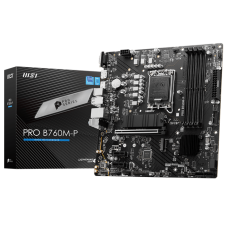 Материнская плата/ MB MSI INTEL B760 s1700, 4xDDR5(256GB), D-SUB/HDMI 2.1/DP, 1xPCIe 4.0x16, 2xPCIe 4.0, 1xLAN, 4xSATA 6Gb/s, 2xM.2, 1xUSB-C, 1xUSB 3.2, 4xUSB 2.0, 2xPS/2, mATX