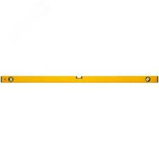 Уровень ''Стайл'', 3 глазка, желтый усиленный корпус, фрезерованная рабочая грань, шкала, Профи 1200 мм