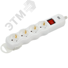 Розетка переносная разборная с выключателем РПр04В 4 места