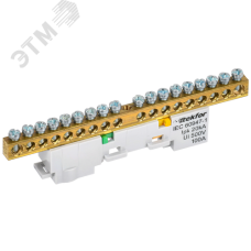 TEKFOR Шина PE земля неизолированная на универсальном держателе 6х9-18-Ж IEK