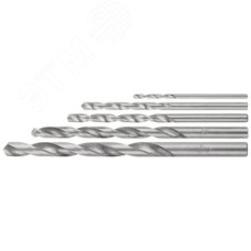Набор сверл по металлу HSS, угол заточки 118град, в блистере, 3 шт. (5-6-8мм)