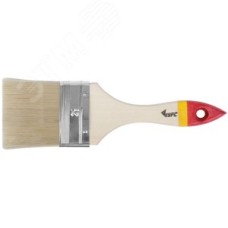 Кисть флейцевая ''Модерн'', иск. щетина, деревянная ручка 2.5'' (63 мм)