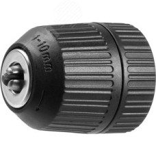 Патрон быстрозажимной ''Мастер'' для дрели, 10 мм, посадочная резьба 3/8'', под сверло Д 0,8-10 мм