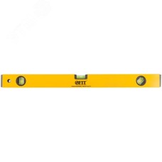 Уровень ''Магнит'', 2 глазка + 1 поворотный, желтый усиленный корпус, магниты, шкала, Профи 600 мм