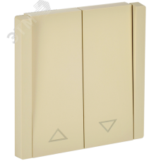 FORTE&PIANO Выключатель жалюзи 10А FP411 ваниль IEK