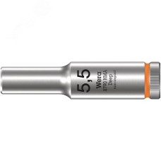 Головка торцевая шестигранная 8790 HMA Deep DR 1/4 глубокая 5.5X50 мм