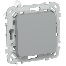 FLITE Выключатель 1-клавишный кнопочный 10А ВС11-2-0-ФлС серый IEK