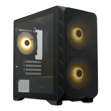Корпус без блока питания/ Case HSPD M321, Mesh Mini-tower, Black, slide TG, 0.45 SPCC, 2x140mm ARGB (M11-140)+1x120mm ARGB (M11-120) mATX, mITX 160/340/184mm 2x2.5", 2x3.5", 4xPCI 2xUSB-A 3.0, 1xUSB-A 1.0 390x200x385mm