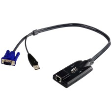Модуль удлинителя, SVGA+KBD+MOUSE USB,  50 метр., для подкл. комплекта перключат. KN2124v/2140v/4124v/4140v/2116A/2132/4116/4132; KM0532/0932/0032, макс.разреш. 1920 x 1200 , RJ45+HD-DB15+USB A-тип, Female+2xMale, без Б.П., (DDC2B) [KA7170/KA7170-AX]/ USB