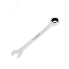 Ключ комбинированный трещоточный 13 мм, CrV, зеркальный хром