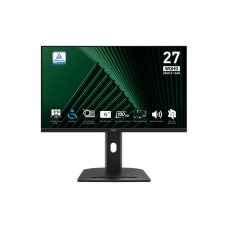 Монитор/ MSI PRO MP275QPG 27'', 2560x1440, IPS, 178x178, 300nit, 100Hz, 4ms, 2HDMI/DP, noUSB-A, Audio out, LTSP, IntPWR, 100x100VESA, Black