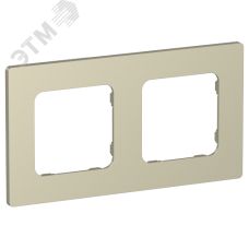 FLITE CLASSIC Рамка 2-местная РУ-2-К-ФлШ шампань IEK