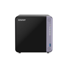 Сетевое хранилище без дисков/ SMB QNAP TS-432X-4G 4-bay 3.5" desktop NAS, AL524 4C 2.0GHz, 4GB DDR4 RAM (max 16GB), 1 x 10GbE SFP+, 2 x 2.5GbE, 1 x PCIe Gen3, 2 x USB 3.2 Gen1