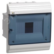 Щит распределительный встраиваемый ЩРв-П-6 IP41 пластиковый белый прозрачная дверь PRIME