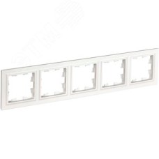 BRITE Рамка 5 постов РУ-5-БрБ белый