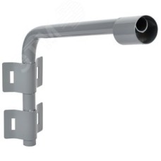 Кронштейн КР-2 под монтажную ленту 60 мм D 500 мм L 2 хомута серый LIGHTING