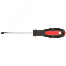 Отвертка ''Мастер'', CrV сталь, прорезиненная ручка 5х100 мм РН1