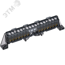 TEKFOR Шина N ноль в комбинированном DIN-изоляторе Стойка 6х9-(7+7)-Ч IEK