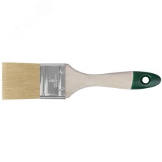 Кисть флейцевая ''Хард'', натуральная светлая щетина, деревянная ручка 2'' (50 мм)