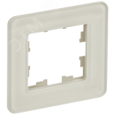 BRITE Рамка 1 пост РУ-1-2-Бр стекло песчаный RE IEK