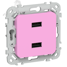 FLITE Розетка USB A+A 3,1А РЮ-2-ФлПр пурпурный IEK