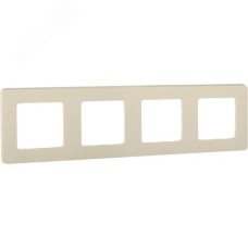 Рамка 4-местная слоновая кость INSPIRIA