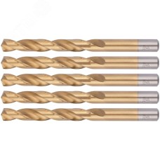 Сверла HSS по металлу, титановое покрытие 12.0 мм (5 шт)