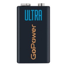 Батарейка/ Батарейка GoPower ULTRA Крона 6LR61 BL1 Alkaline 9V (1/10/240) (1 шт.)