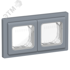 FLITE Рамка 2-местная IP55 Рпро-2-55-ФлМ маренго IEK