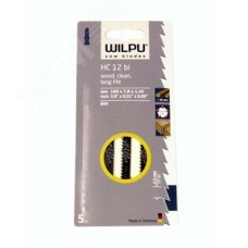 Пилка для лобзика HC 12bi х5шт/уп для дерева до 30мм, пластмассы (чистый рез)