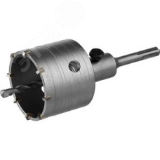 Коронка по бетону ''Мастер'' с державкой SDS-Plus, 73 мм