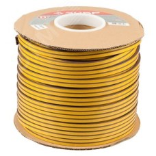 Резиновый уплотнитель самоклеящийся, профиль ''D'', размер 9х8мм, коричневый, 150м