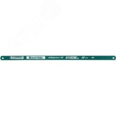 Биметаллическое гибкое полотно по металлу 18 TPI, быстрый рез, 300 мм, волнообразная разводка, 1 шт, Alligator-18