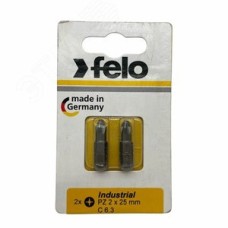 Бита крестовая PZ 2X25, серия Industrial, 2 шт в блистере