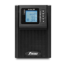 ИБП POWERMAN Online 1000, LCD, двойного преобразования, 1000ВА, 900Вт, 2 евророзетки с резервным питанием, USB, RS232, слот SNMP, разъем EPO, батарея 12В 9Ач 2 шт., 215 х 315 х 365 мм., 10.7 кг./ UPS POWERMAN Online 1000, LCD, dual conversion, 1000VA, 900