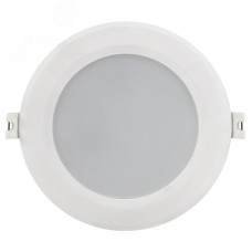 Светильник декоративный светодиодный LED встраиваемый ДВО 1713 белый круг 9Вт 4000К IP40