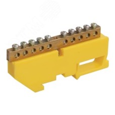 Шина PE земля на DIN-изоляторах ШНИ-6х9-10-Д-Ж