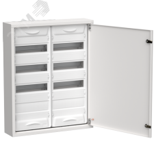 TITAN 5 Корпус металлический ЩРн-96 (2х48) 710х570х140мм IP31 белый (одна дверь) IEK