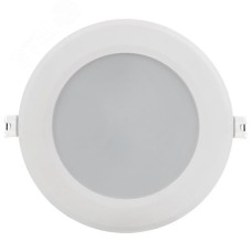 Светильник декоративный светодиодный LED встраиваемый ДВО 1714 белый круг 12Вт 4000К IP40