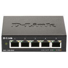 Коммутатор/ DGS-1100-05V2 EasySmart L2 Switch 5х1000Base-T