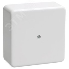 Коробка распаячная КМ для открытой проводки 75х75х28мм белая