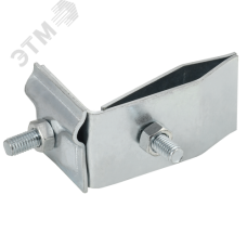 Держатель проводника круглого 6-10 мм для фальца угловой h 70 мм оцинкованная сталь