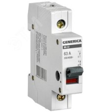 Выключатель нагрузки 1п ВН-32 GENERICA 63А