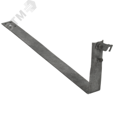 Держатель проводника круглого 6-10 мм черепичная кровля L 380 мм оцинкованная сталь HDZ