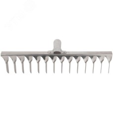 Грабли, витой зуб, нержавеющая сталь, 14 зубьев, без черенка