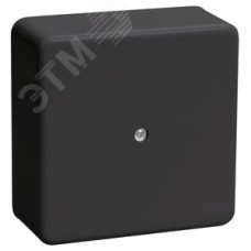 Коробка расп. КМ о/п 75х75х28мм черная