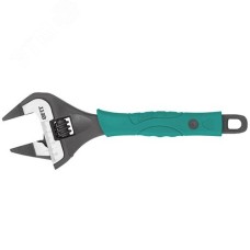 Ключ разводной ''Карат'', CrV, обточенные узкие губки, шкала, увелич.захват, прорезин.ручка 150 мм ( 34 мм )